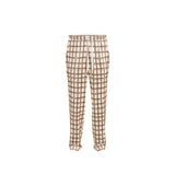 Milk Chocolate Modern Plaid Lux Mens Pajama Bottoms