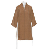 Milk Chocolate Squares Lux Womens Silk Robe