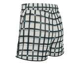 Midnight Modern Plaid Womens Pajama Shorts