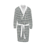 Midnight Modern Plaid Bathrobe