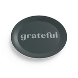 Grateful Midnight Black Party Plate