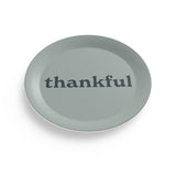 Thankful Sage Green & Spruce Blue Party Plate