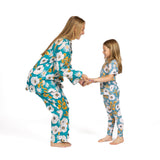 Blue Bouquet Kid's Leggings