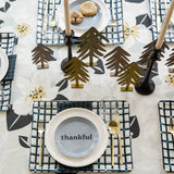 Thankful Sage Green & Spruce Blue Party Plate