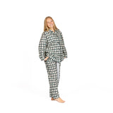 Midnight Modern Plaid Womens Pajama Bottoms