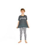 Grateful Midnight Black & Citrine Kids Poly Blend T-Shirt