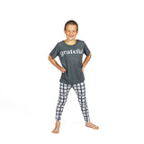 Grateful Midnight Black & Citrine Kids Poly Blend T-Shirt