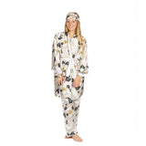 Misty Morning Bloom Silk Robe