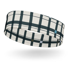 Midnight Modern Plaid Headband