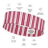 Viva Magenta Stripe Headband