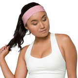 Pink Squares Headband