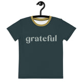 Grateful Midnight Black & Citrine Kids Poly Blend T-Shirt