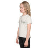 Gather Cream & Gray Kids Poly Blend T-Shirt