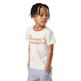 Happy Thanksgiving Kids Poly Blend T-Shirt