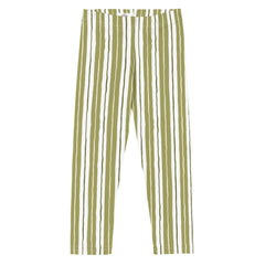 Moss Stripe Kid's Leggings