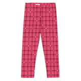 Viva Magenta Modern Plaid Kid's Leggings