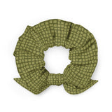 Moss Squares Recycled Scrunchie