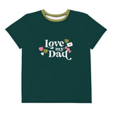 Love My Dad Youth (Poly Blend) Crew Neck T-Shirt