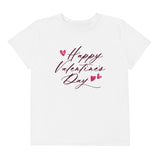 Happy Valentines Day Youth (Poly Blend) Crew Neck T-Shirt