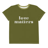 Love Matters Youth Poly Blend T-Shirt