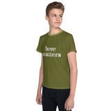 Love Matters Youth Poly Blend T-Shirt