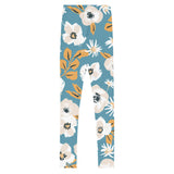 Blue Bouquet Youth Leggings