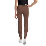 Dark Chocolate Squares Youth Leggings