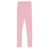 Pink Squares Youth Leggings