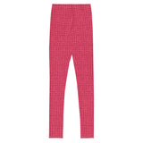 Rose Squares Youth Leggings