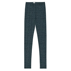 Midnight Modern Squares Youth Leggings