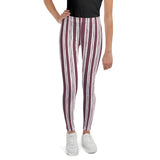 Mulberry Stripe Youth Leggings