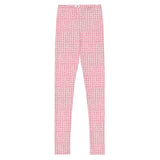 Pink Squares Youth Leggings