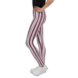 Mulberry Stripe Youth Leggings