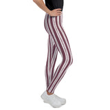 Mulberry Stripe Youth Leggings