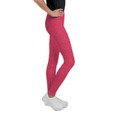 Rose Squares Youth Leggings