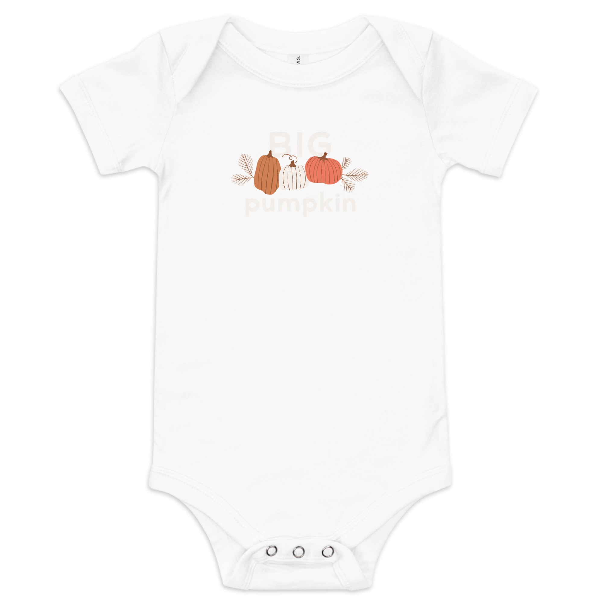 Big Pumpkin Baby Short Sleeve One Piece