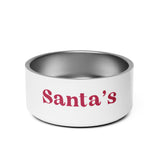 Santa's Helper Pet Water Bowl - SANTA'S