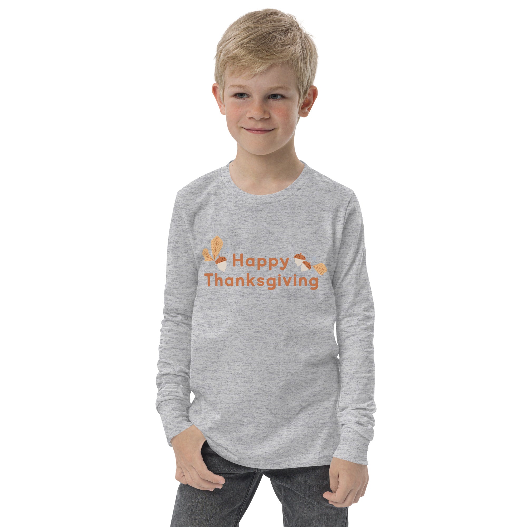 Happy Thanksgiving Youth Long Sleeve Tee