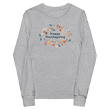 Happy Thanksgiving Woodland Friends Youth Long Sleeve Tee