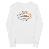 Happy Thanksgiving Woodland Friends Youth Long Sleeve Tee